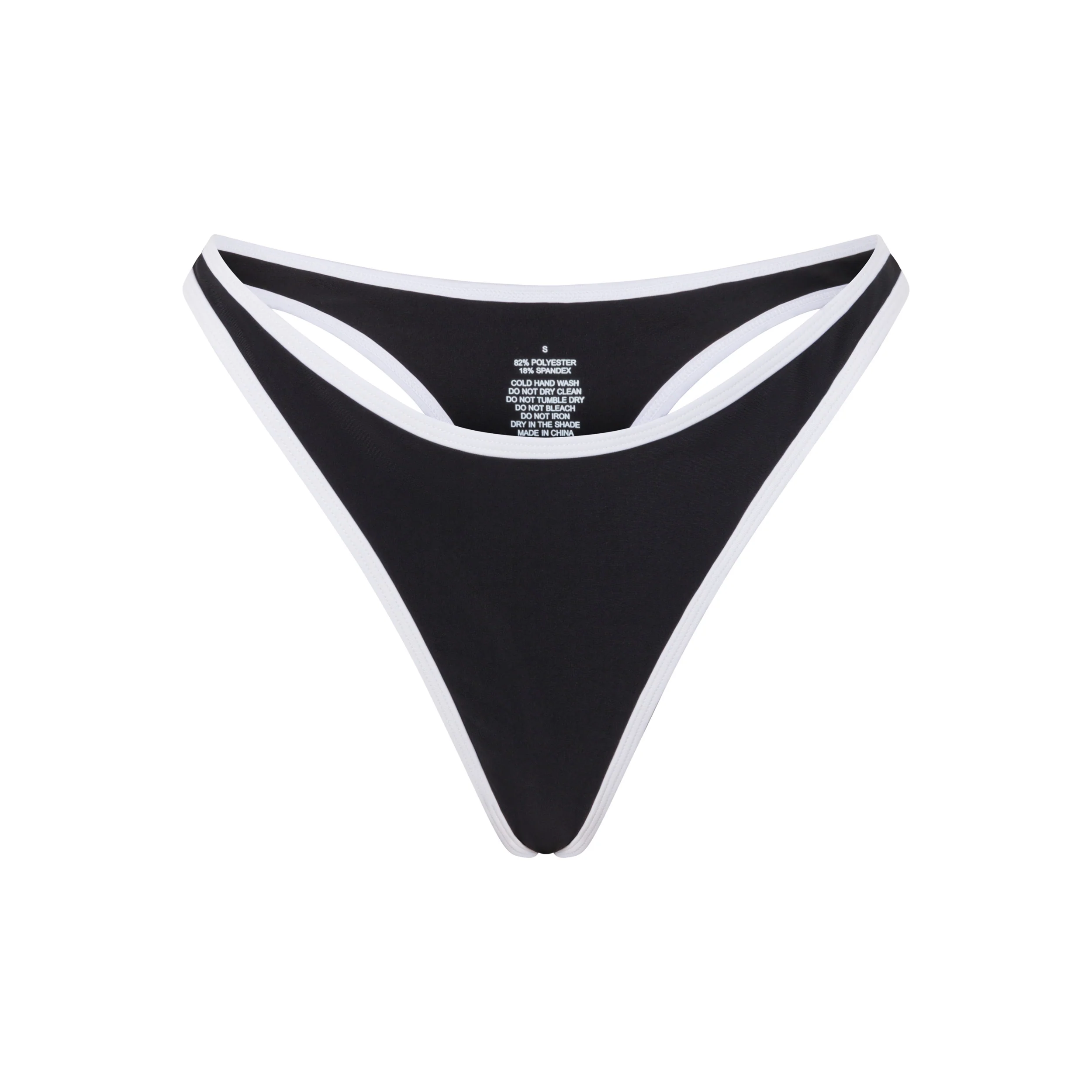 Black/Ivory - Retro Bikini Bottoms - Image 6