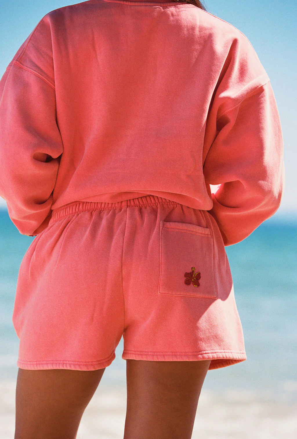 Hibiscus Staple Shorts - Coral - Image 3