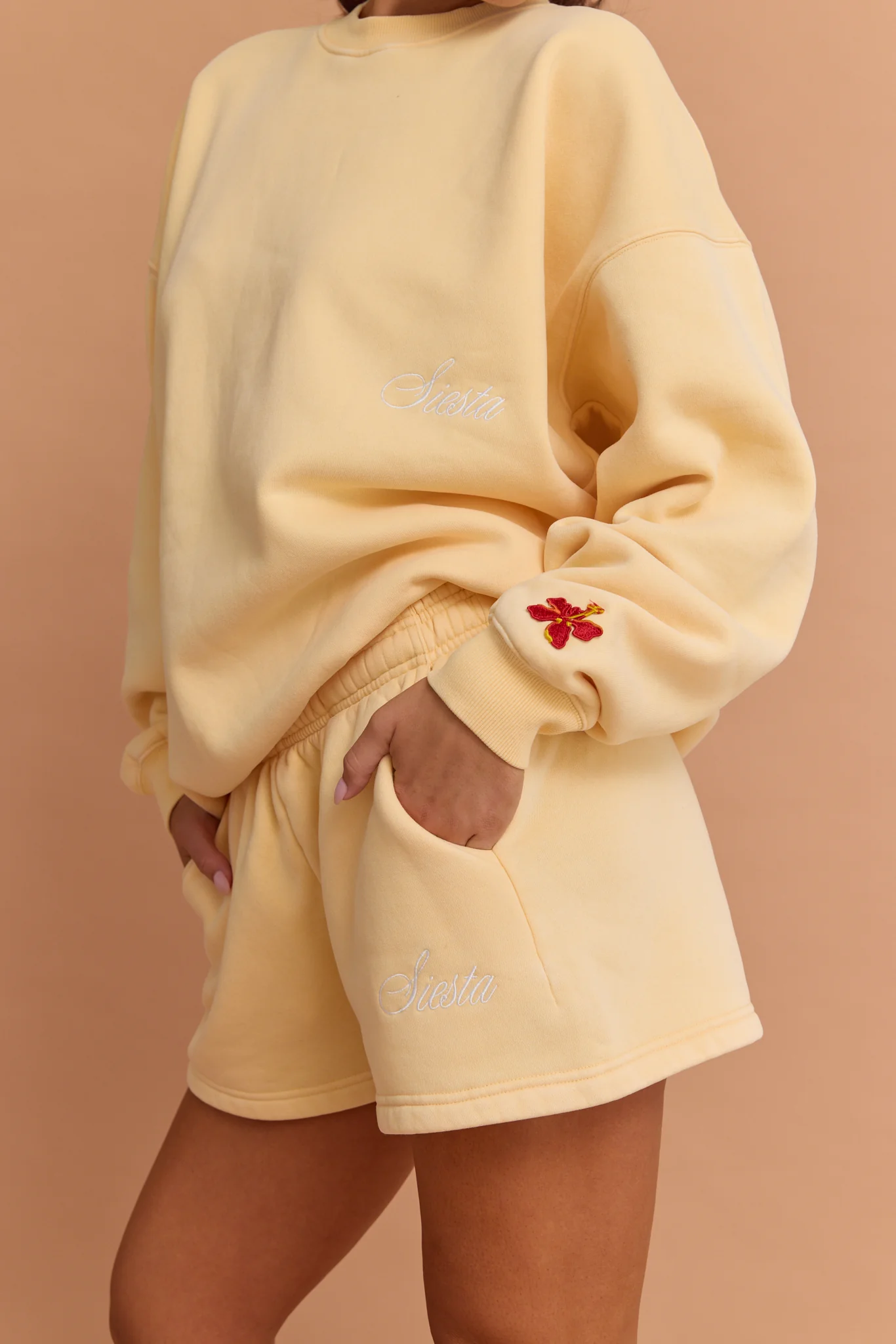 Hibiscus Staple Shorts - Yellow - Image 4