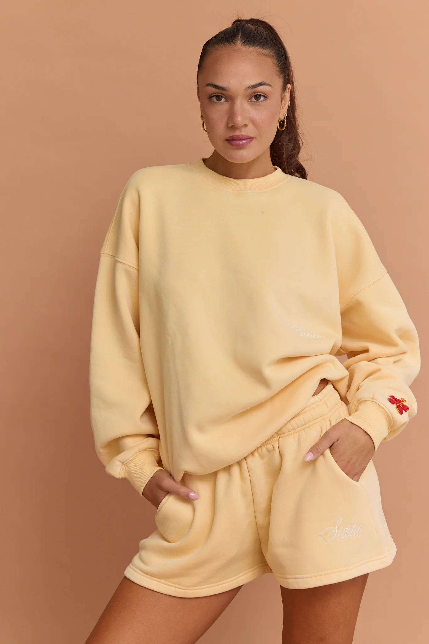 Hibiscus Staple Shorts - Yellow - Image 6