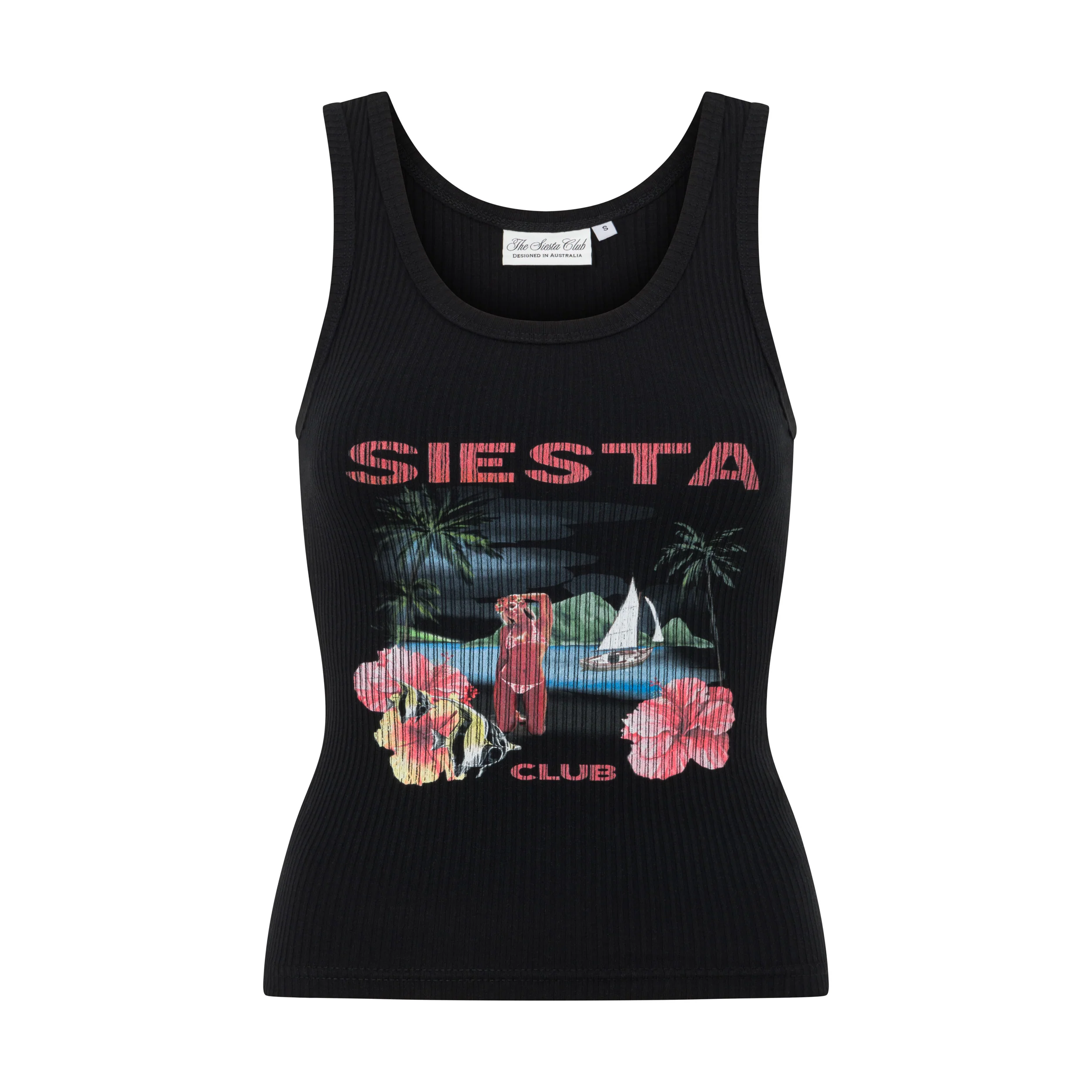 Moorea Tank - Black - Image 4