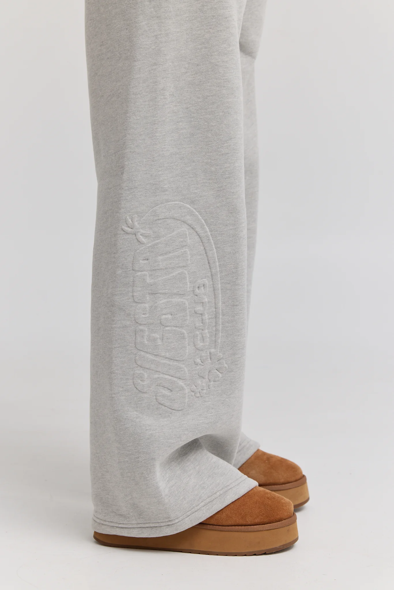 Palma Wide Leg Sweatpants - Deep Grey - Image 5