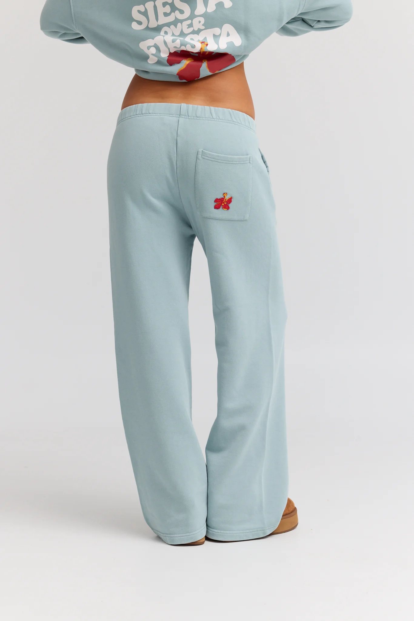 Siesta Over Fiesta Wide-Leg Pants - Vintage Blue - Image 3